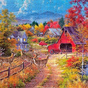 Deer run, 1000 piece puzzle, RoseArt